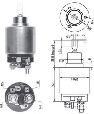 MAGNETI MARELLI 940113050268 Solenoid Switch, starter